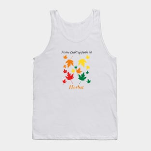 My favorite color is fall (German)  Tank Top